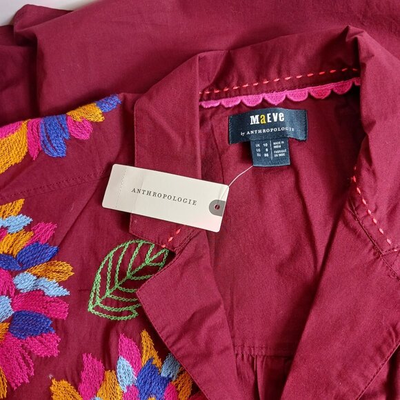 Anthropologie Maeve Embroidered Buttondown - Picture 10 of 13